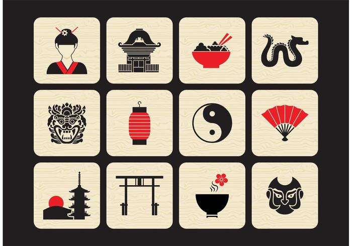 Free Chinese Vector Icon Set 