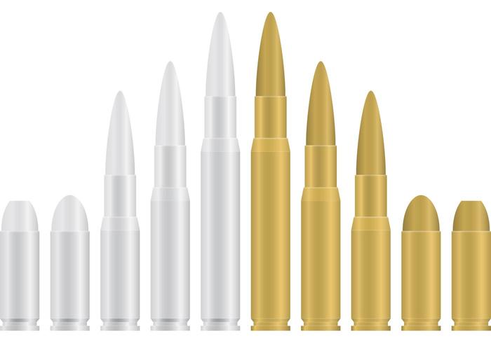 Gold and Silver Bullets vector