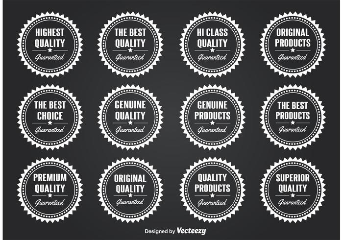 Quality Seals  Badges vector