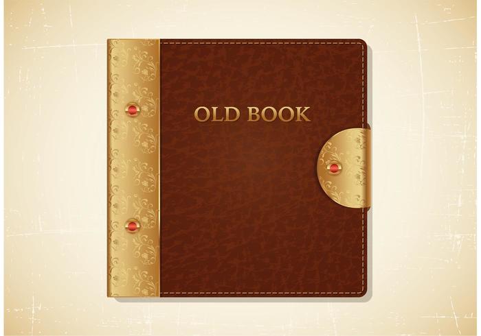 Free Old Book Leather Cover Vector