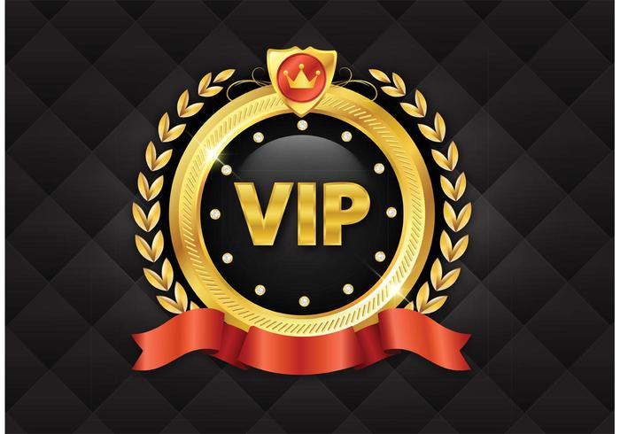 Free Golden VIP Vector Icon