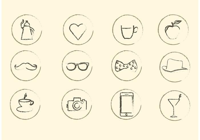 Miscellaneous Sketchy Vector Icons 