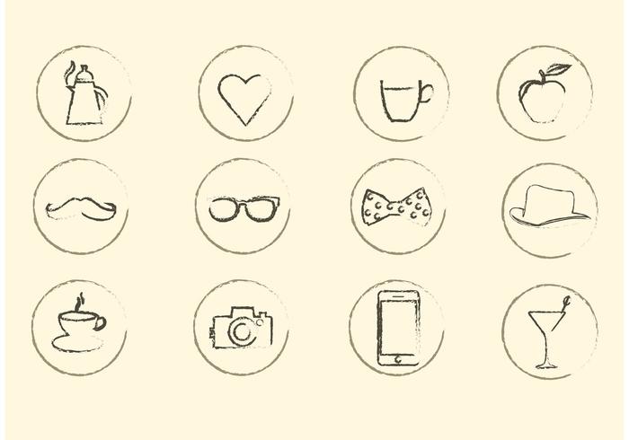 Miscellaneous Sketchy Vector Icons 