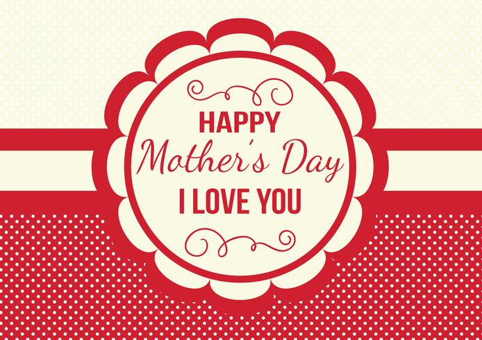 Mother's Day Card vector