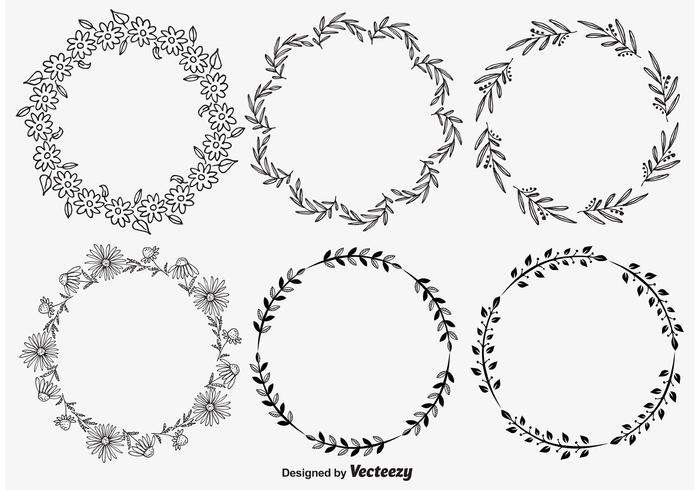 Decorative Floral frames vector