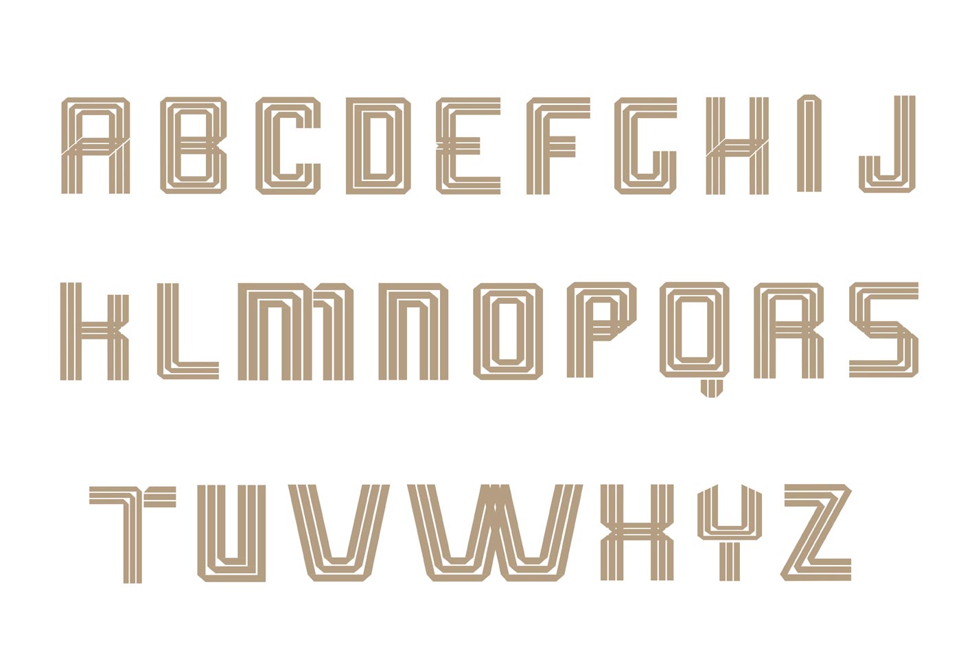 Art Deco Alphabet Free Vector Art 189 Free Downloads