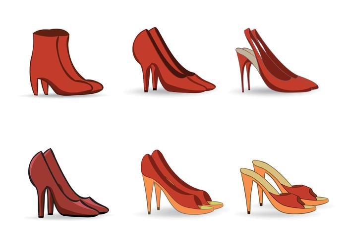Free Female Shoe Vectors Free Female Shoe Vectors