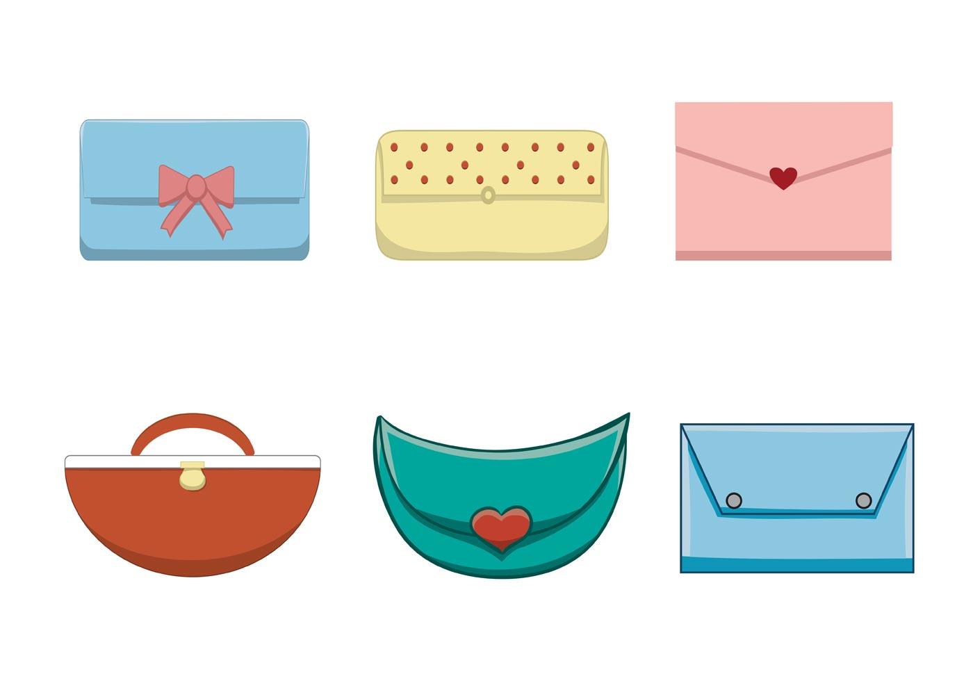 Free Female Handbag Set 84822 Vector Art at Vecteezy