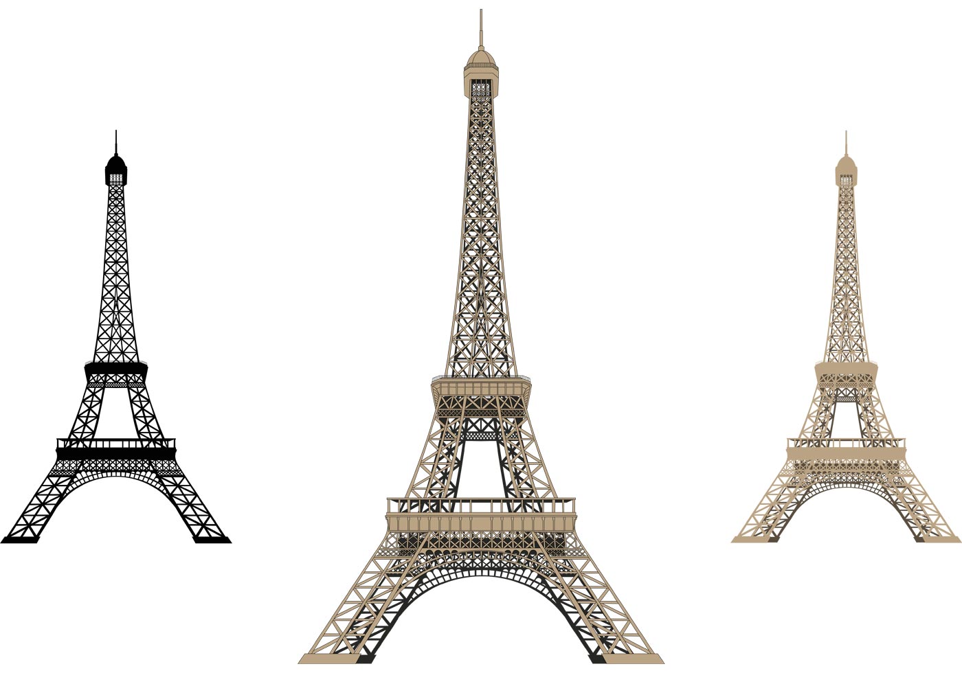 Eiffel Tower Isolated - Download Free Vector Art, Stock Graphics & Images