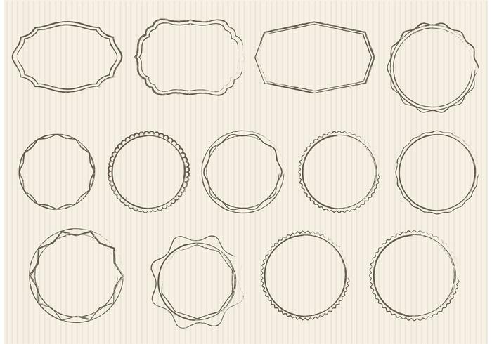 Sketchy Ornament Vectors and Badges Sketchy Ornament Vectors and Badges
