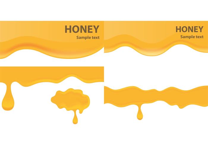 Honey Drip Banner Vectors 