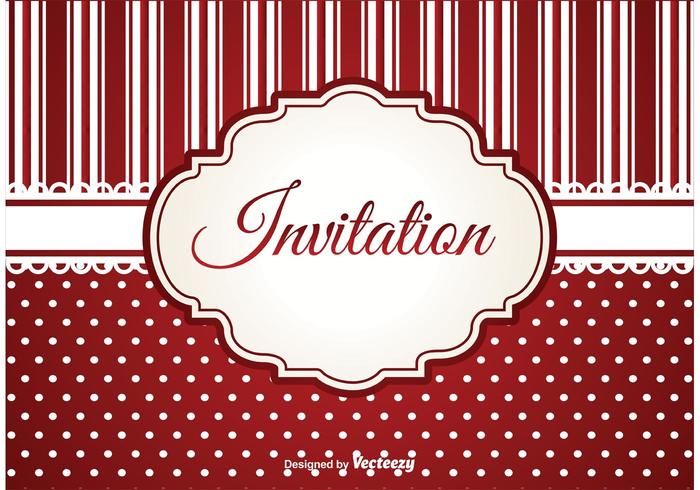 Plantilla de invitación vector