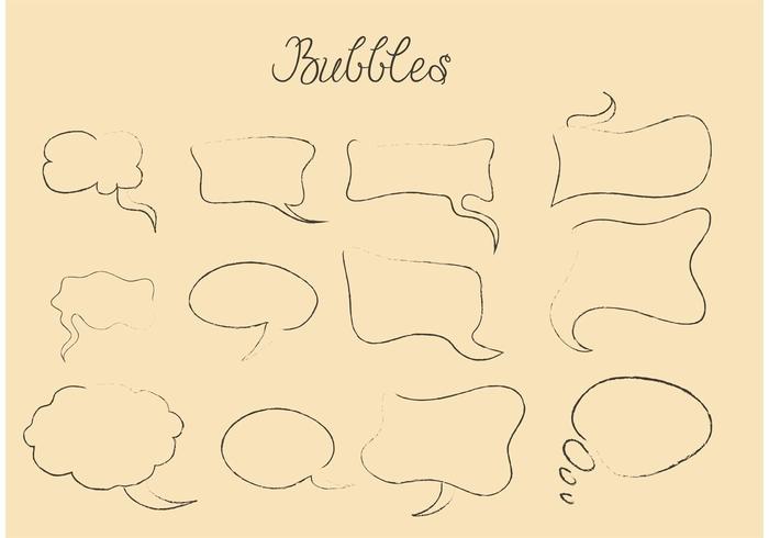 Hand Drawn Speech Bubble Vectors 