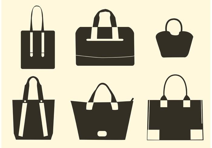 Vector Hand Bag Silhouettes