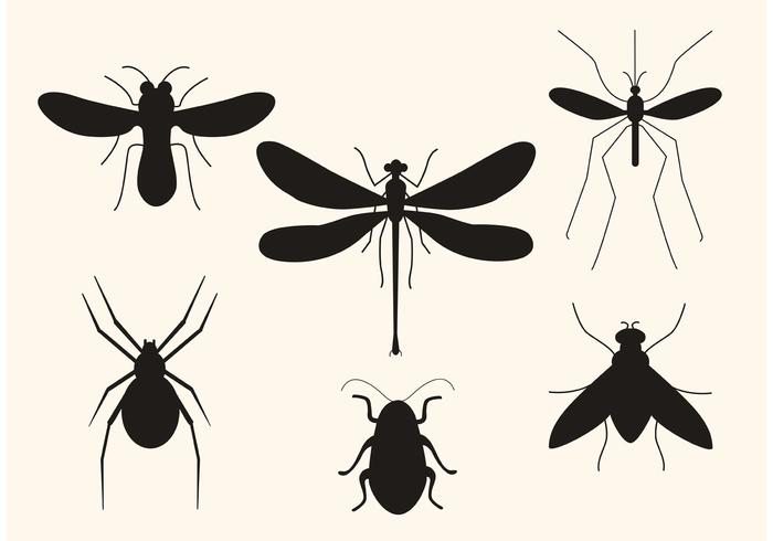 Vector Insect Silhouettes