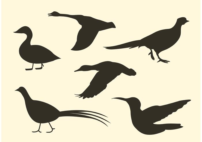 Free Bird Vector Silhouette Pack 