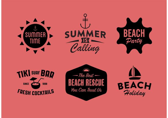 Vector Summer Badges 