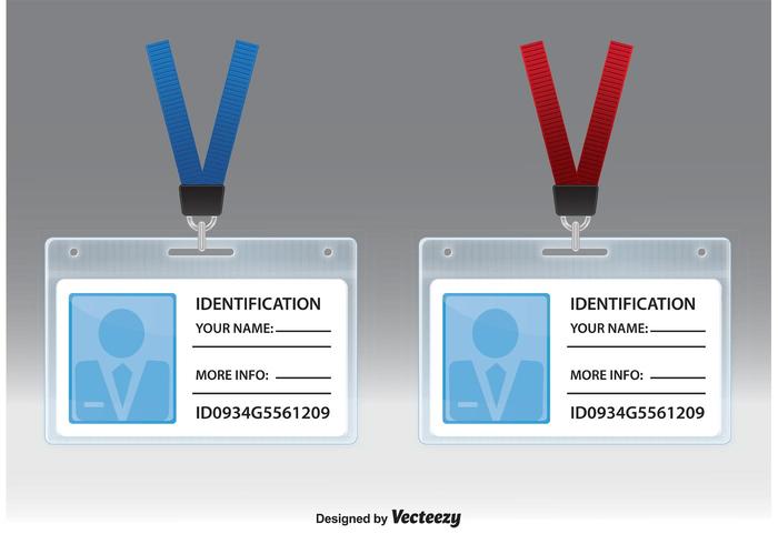 Vectores de tarjetas de identificación