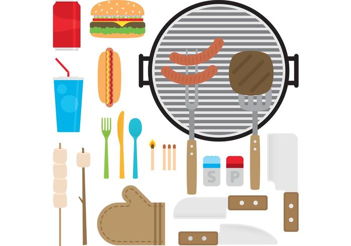 Camp Food Vectors 