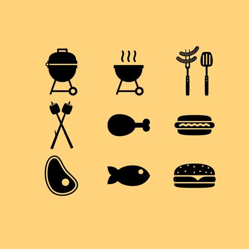 Camp Food Vector Icons