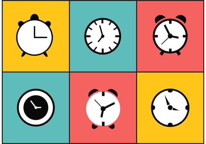 Relojes vectoriales vector