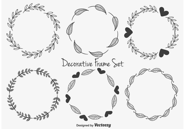 Cute Decorative Frames vector