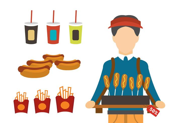 Fast Food Products vector