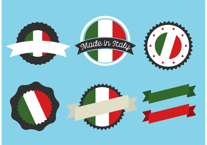 Vectores de la insignia italiana