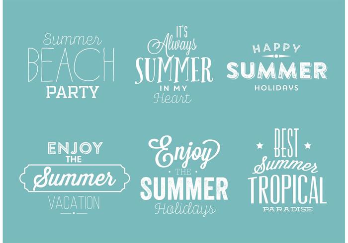 Vector Summer Badges