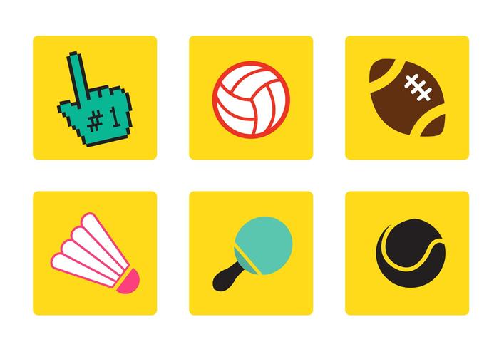 Vectores de iconos de deportes