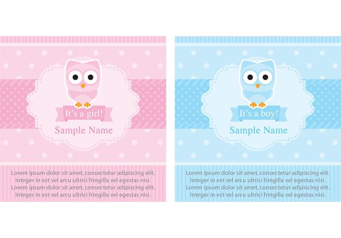 Scrapbook Baby Shower Tarjetas vector