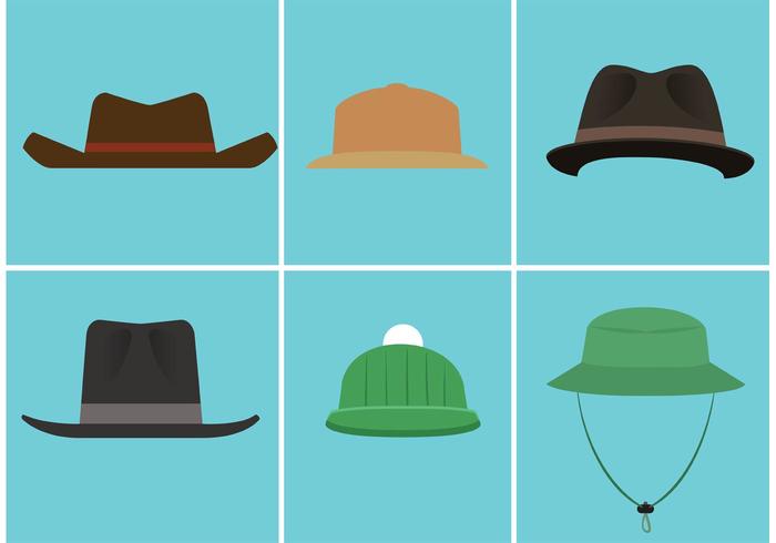 Free Vector Hat Set