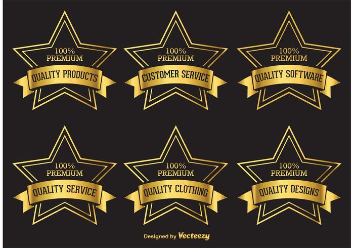 Premium Golden Star Labels Premium Golden Star Labels