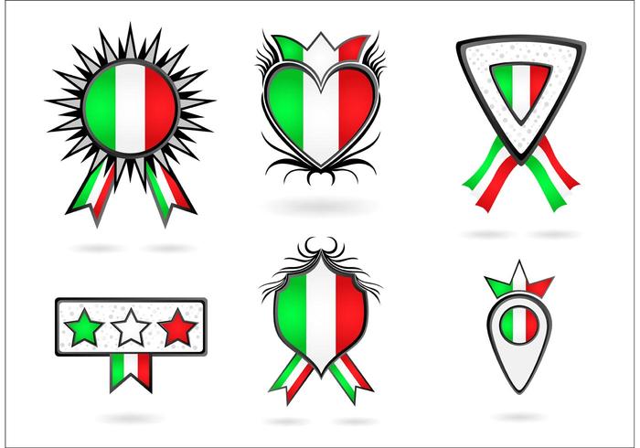 A Collection of Italian Vector Icons A Collection of Italian Vector Icons