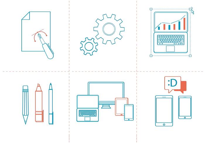 Libre de iconos vectoriales lineales vector