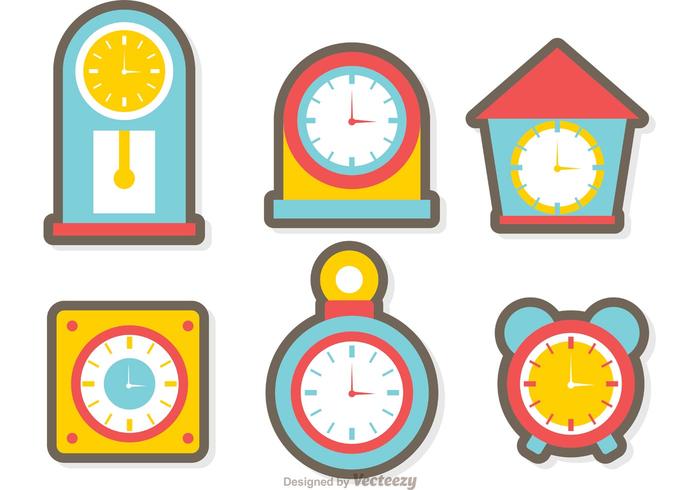 Clock And Time Vector Pack