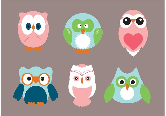 Baby Shower Owl Vectors 