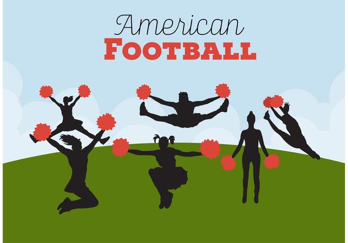 Football Cheerleading Backgrounds vector