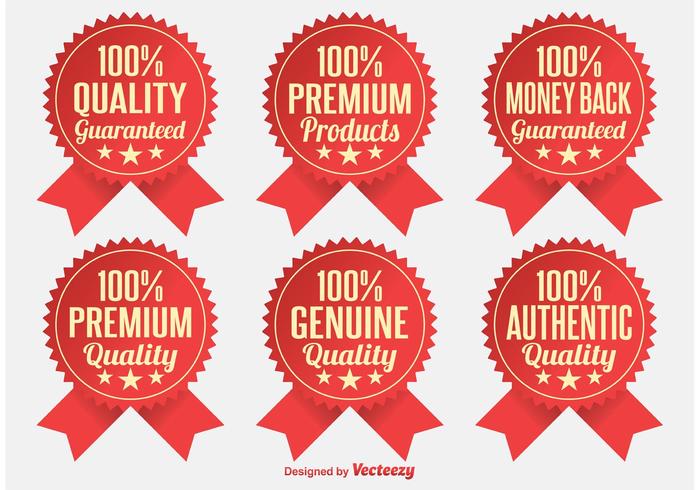 Premium Quality Badges vector