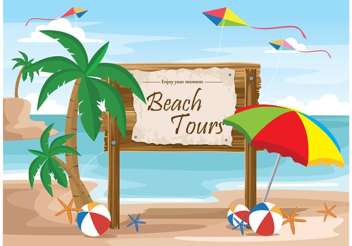 Billboard Beach Vector