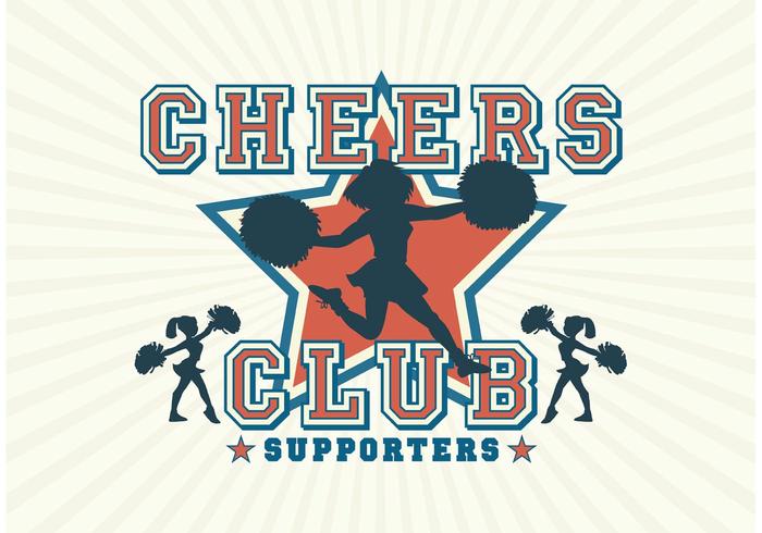 Vector Cheerleader Silhouettes