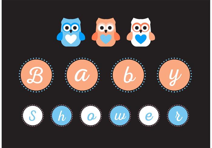 Baby sign signo de la ducha vector