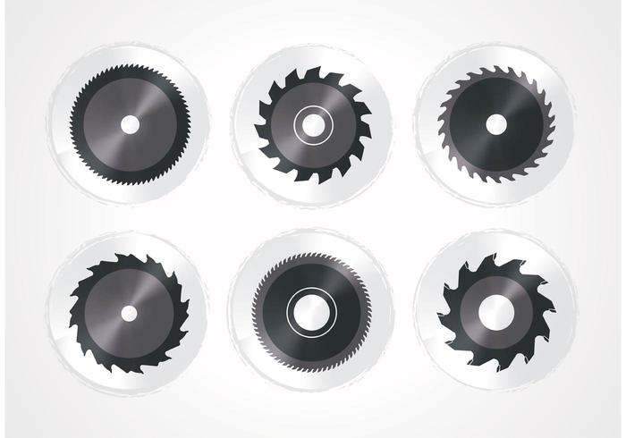 Circular Saw Blade Set vector