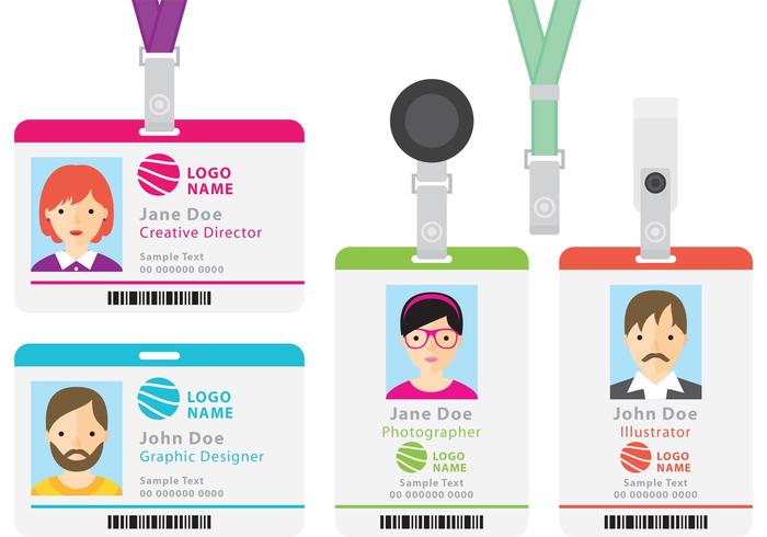 Identification Cards vector