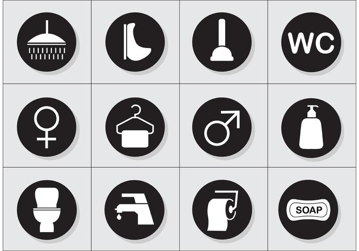 Rest Room Vector Icons