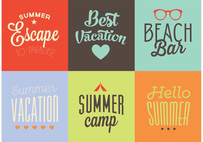 Vector Summer Backgrounds 