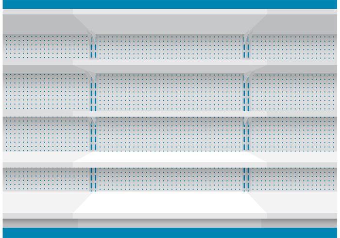 Wall Of Shelves vector