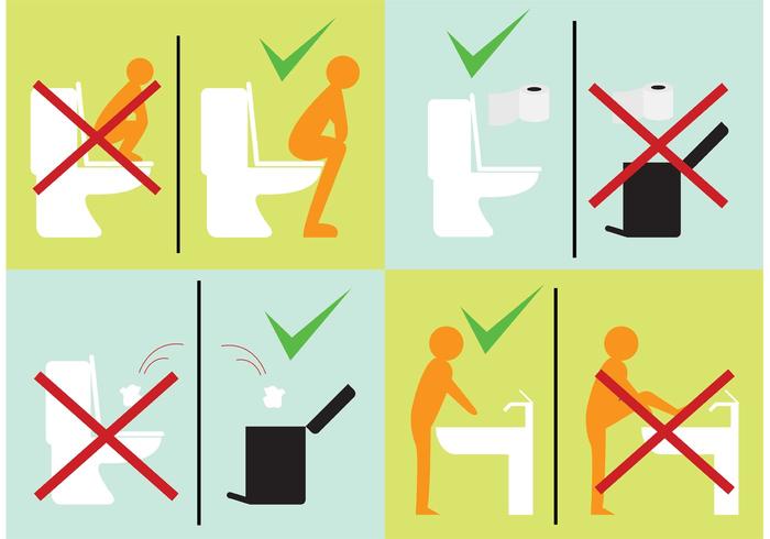Rest Room Signs  vector