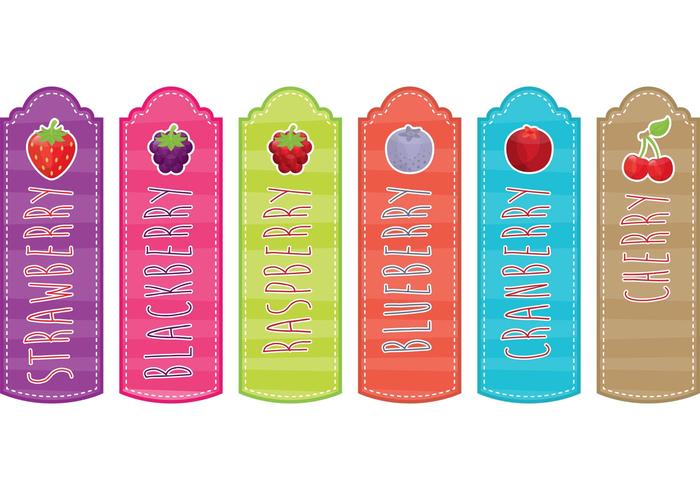 Berry Bookmarks vector