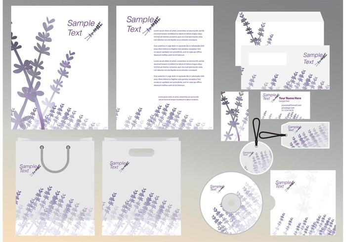 Lavender Identity Template  vector